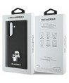 Karl Lagerfeld Saffiano Case w/ K&C Metal Logo for Samsung Galaxy A36 - Black
