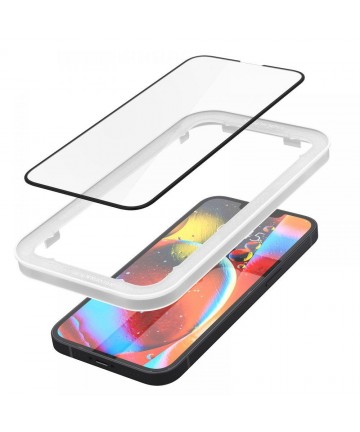 Spigen ALM Glass FC Tempered Glass for iPhone 13 / 13 Pro / 14 - Black