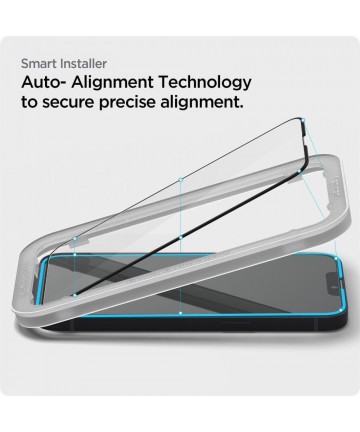 Spigen ALM Glass FC Tempered Glass for iPhone 13 / 13 Pro / 14 - Black