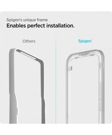Spigen ALM Glass FC Tempered Glass for iPhone 13 / 13 Pro / 14 - Black